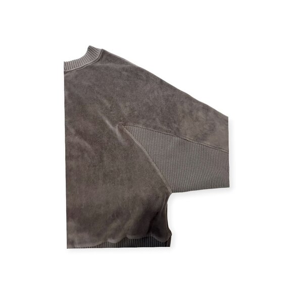 Suzie Kondi Dulia Velour Dolman Top Steel Gray XL NWT Minimalist Lounge - Picture 8 of 10